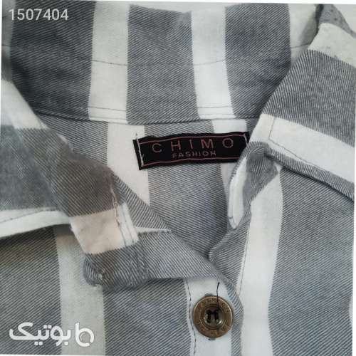 مانتو زنانه مدل راه راه sf_ts نقره ای 02 2023