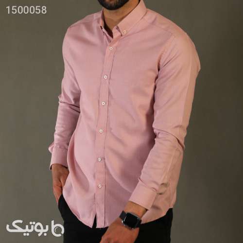 پیراهن آستین بلند مردانه ورسلی مدل 1009086 صورتی 02 2023
