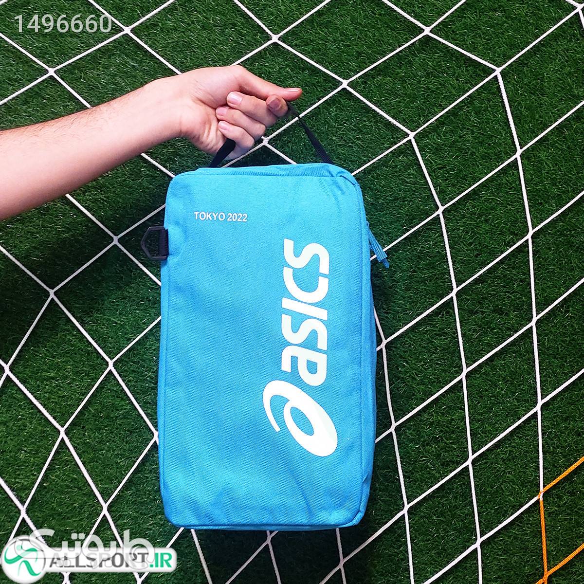 کیف مخصوص حمل کفش اسیکس طرح اصلی Asics Shoebox Bag Blue آبی از فروشگاه