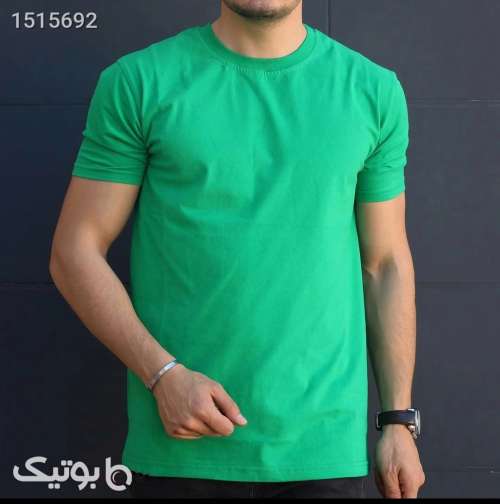 تیشرت بیسیک پنبه رنگ سبز بوتگایی فوق العاده خاص و خفن سبز 02 2023