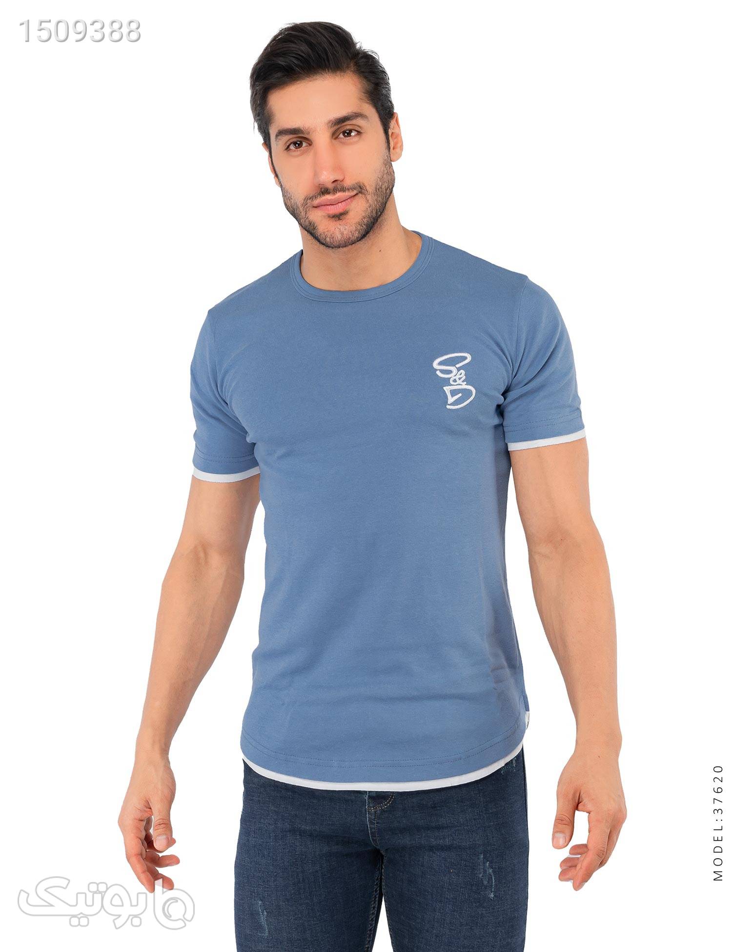 تیشرت مردانه DG مدل 37620 آبی تی شرت و پولو شرت مردانه