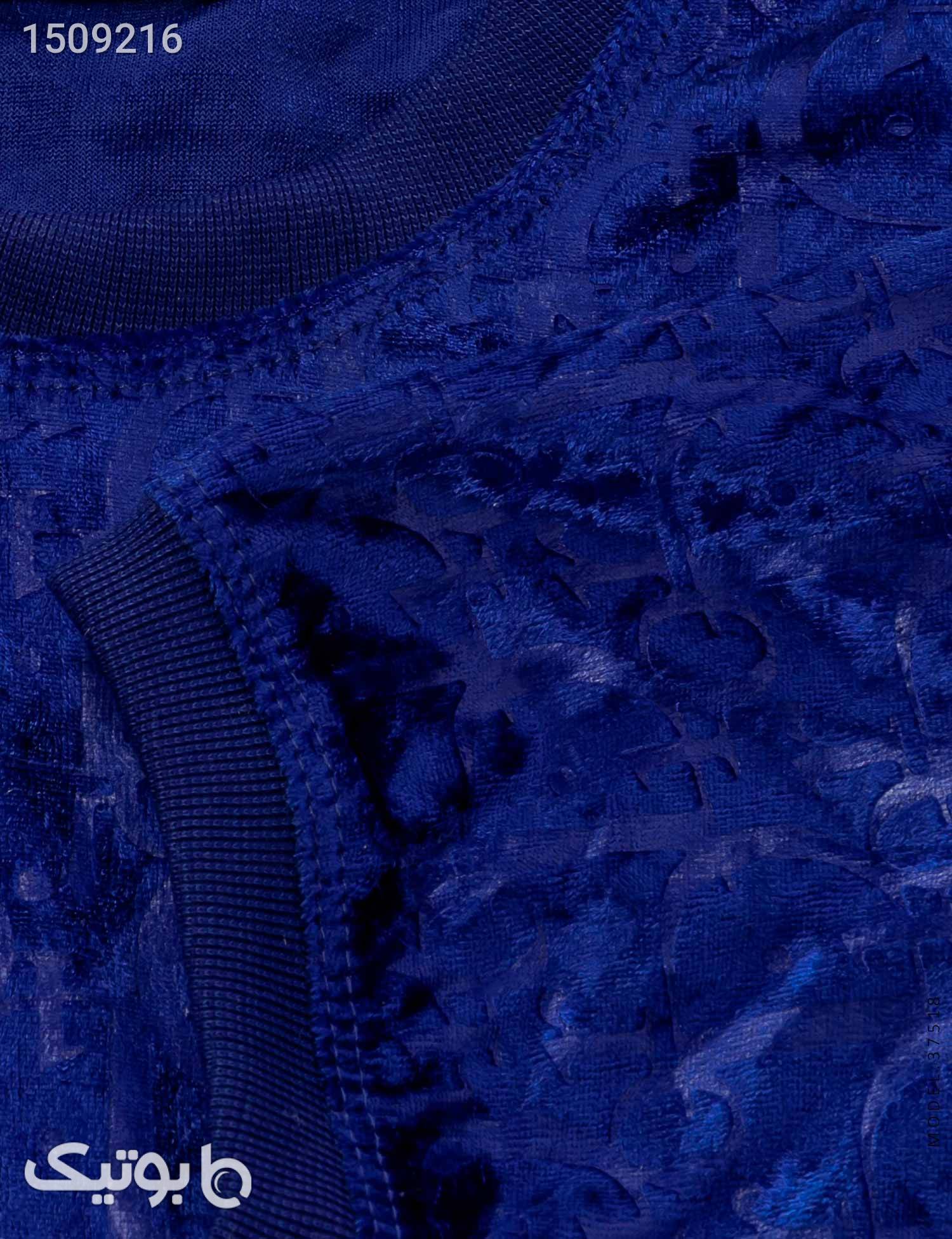 تیشرت مردانه مخمل Dior مدل 37518 آبی تی شرت و پولو شرت مردانه