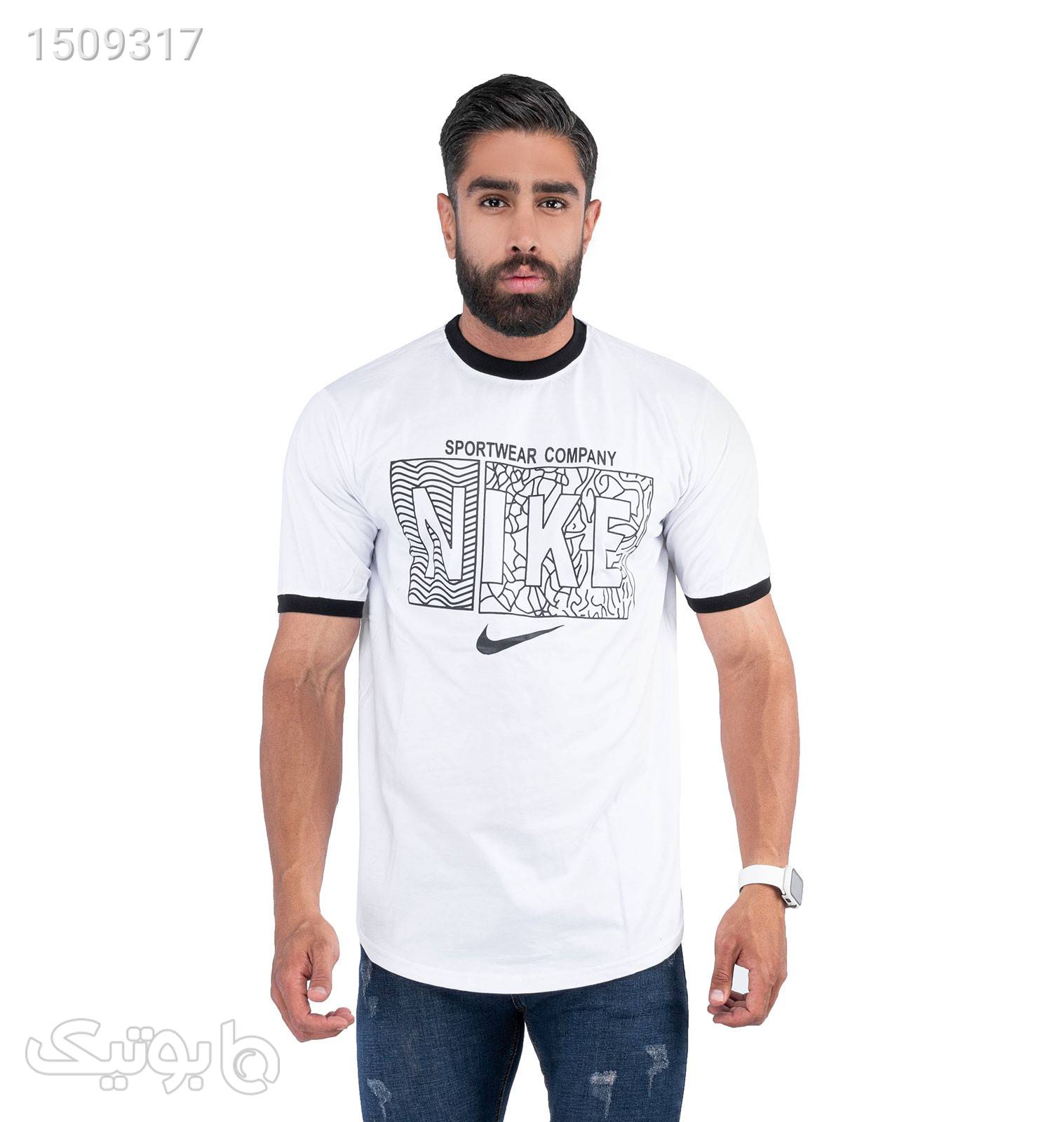 تیشرت مردانه چاپی یقه گرد Nike مدل 38606