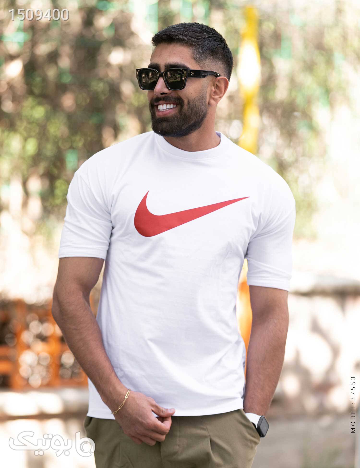 تیشرتمردانه Nike مدل 37553 سفید تی شرت و پولو شرت مردانه