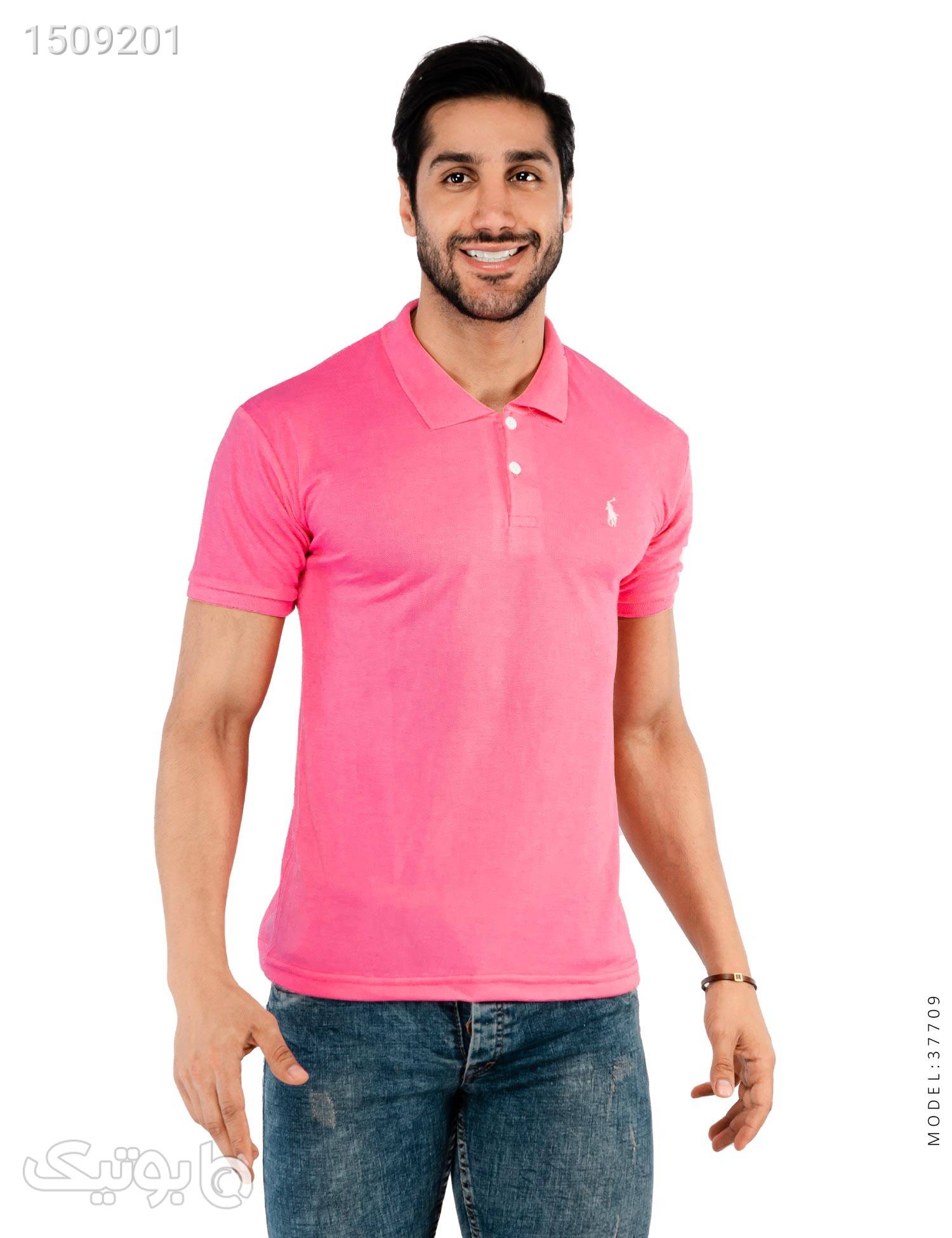 پولوشرت مردانه Polo مدل 37709 صورتی تی شرت و پولو شرت مردانه