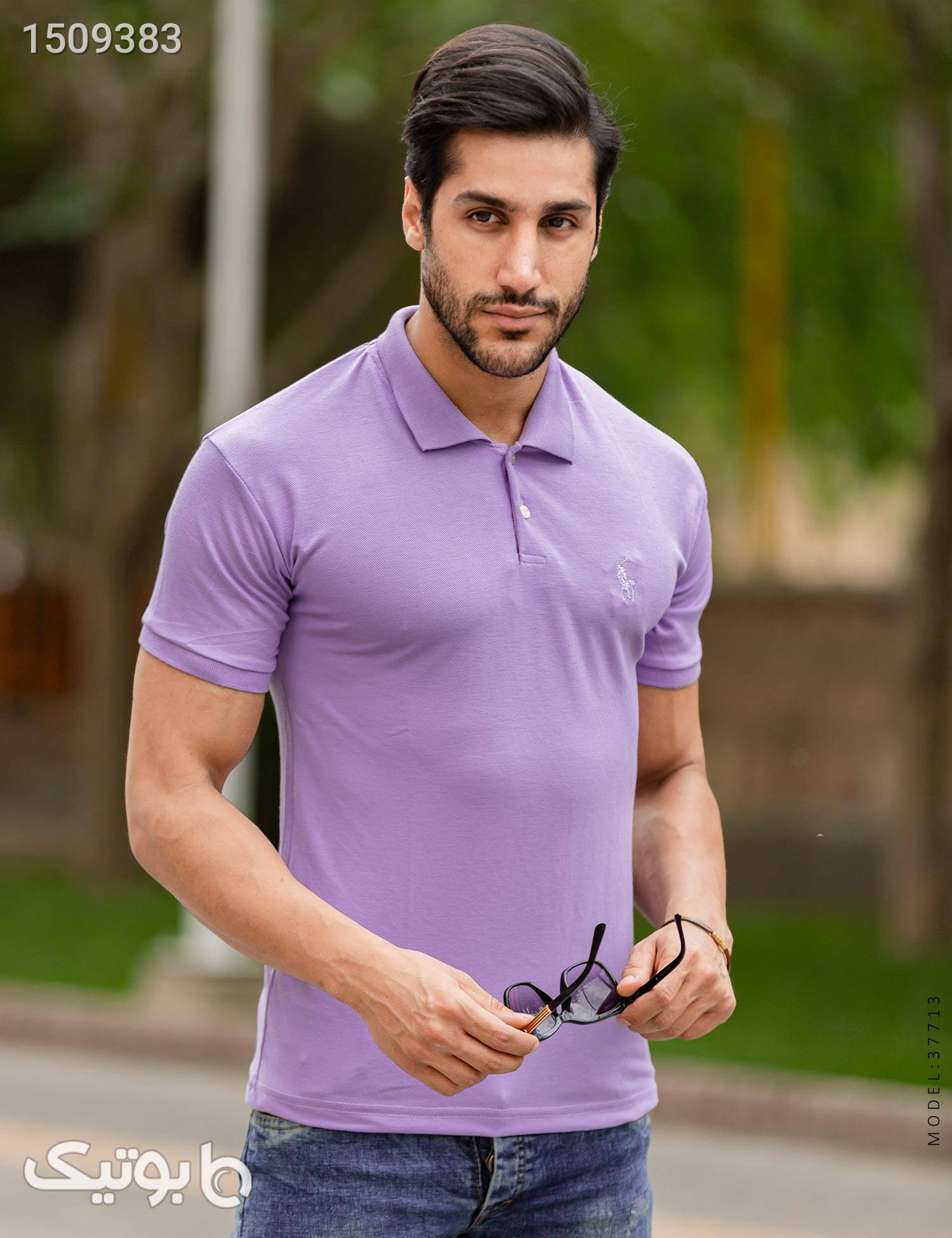 پولوشرت مردانه Polo مدل 37713 بنفش تی شرت و پولو شرت مردانه