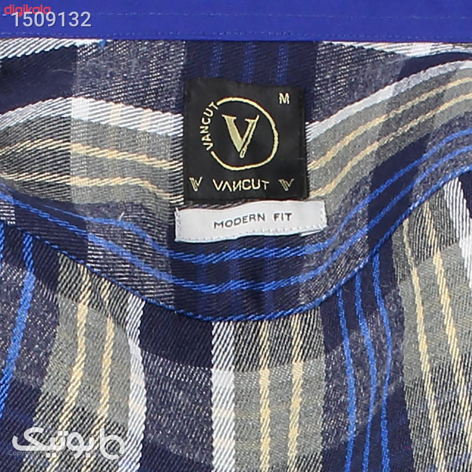 پیراهن آستین بلند مردانه ونکات مدل RVN485207 بسته 2 عددی طوسی پيراهن مردانه