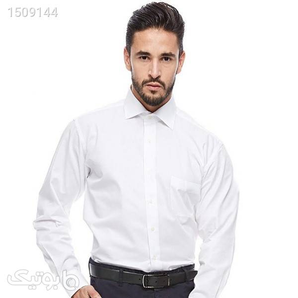 پیراهن آستین بلند مردانه پیر کاردین مدل SLIM FIT کد 131185 سفید پيراهن مردانه