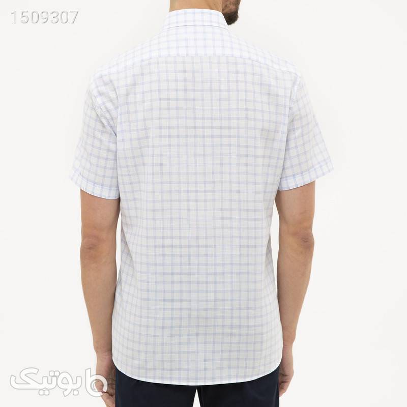 پیراهن آستین کوتاه مردانه پیر کاردین مدل BO10506 سفید پيراهن مردانه