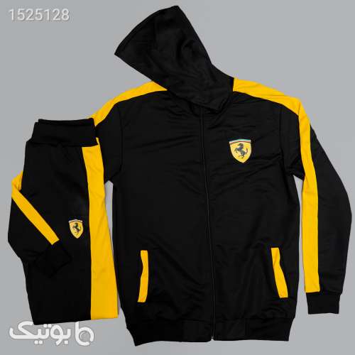 ست سوئیشرت شلوار مردانه مدل Ferrari مشکی 02 2023