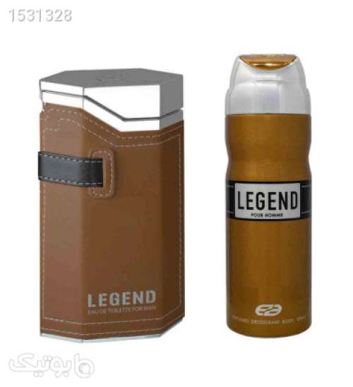 پک ادو تویلت مردانه مدل Legend حجم 100میل به همراه اسپری مدل Legend حجم 200میل قهوه ای 02 2023