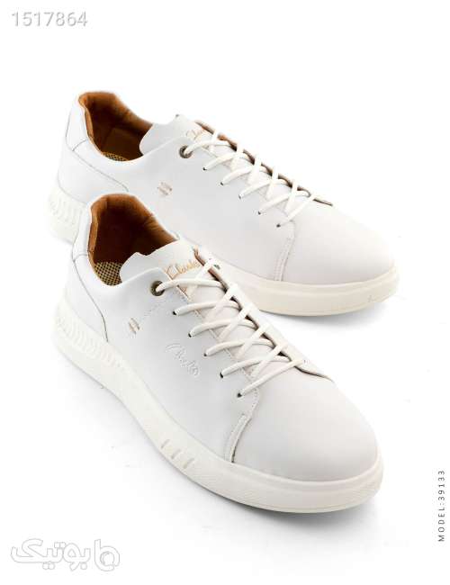 کفش روزمره مردانه Clarks مدل 39133 سفید 02 2023