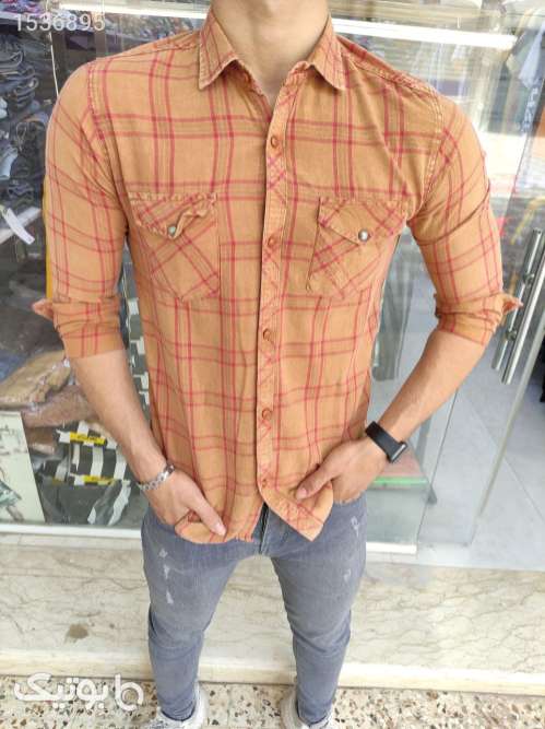 پیراهن جین ترک سنگشور نارنجی 02 2023