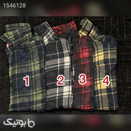 پیراهن چهارخانه مردانه پارچه دنیم کد90 طوسی 02 2023