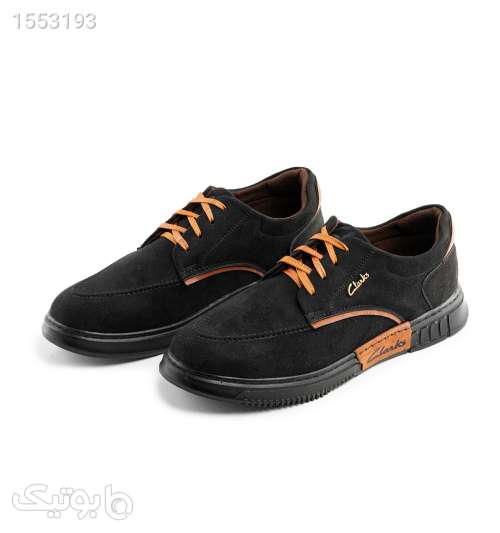 کفش اسپرت Clarks مردانه مشکی بندی مدل 41322 مشکی 02 2023