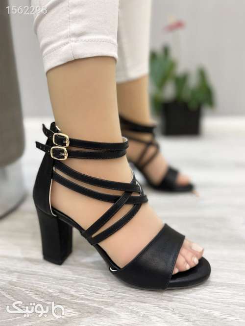 کفش زنونه مجلسی پاشنه دار مشکی 02 2024