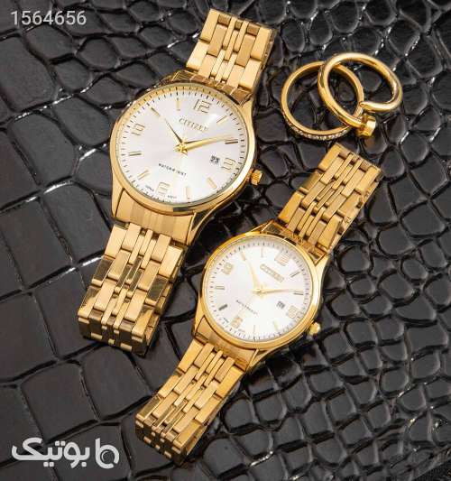 ست ساعت مچی عقربه ای Citizen مدل 42472 طلایی 02 2024