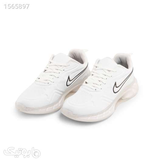 کفش اسپرت Nike مردانه سفید بندی چرم مصنوعی مدل 42379 سفید 02 2024