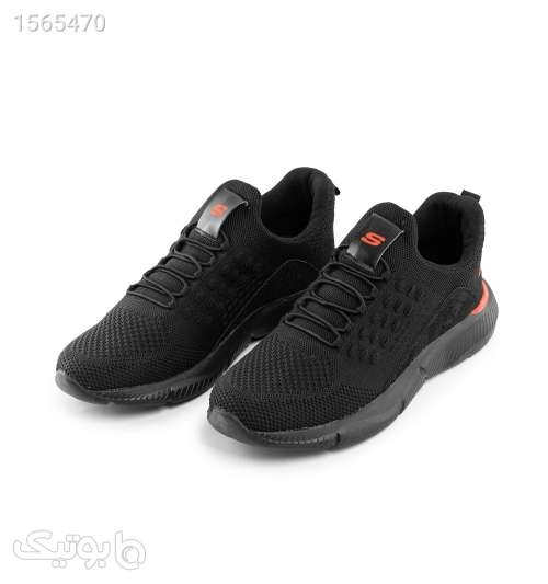 کفش اسپرت Skechers مردانه مشکی بندی مدل 42556 مشکی 02 2024