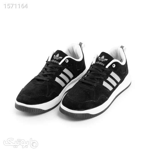کفش اسپرت Adidasمردانه مشکی بندی مدل 43361 مشکی 02 2024