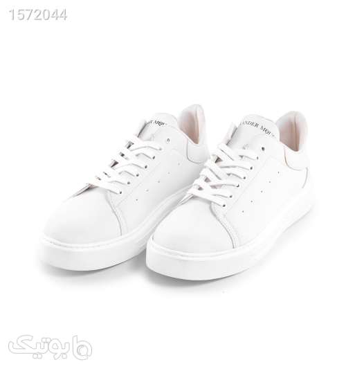 کفش اسپرت Alexander McQueen مردانه سفید بندی چرم مصنوعیمدل 43539 سفید 02 2024