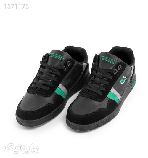 کفش اسپرت Lacoste مردانه مشکی بندی مدل 43347 مشکی 02 2024