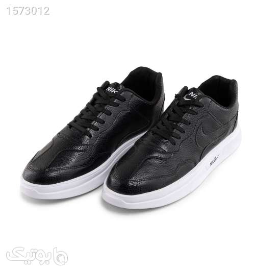 کفش اسپرت Nikeمردانه مشکی بندی چرم مصنوعی مدل 43611 مشکی 02 2024