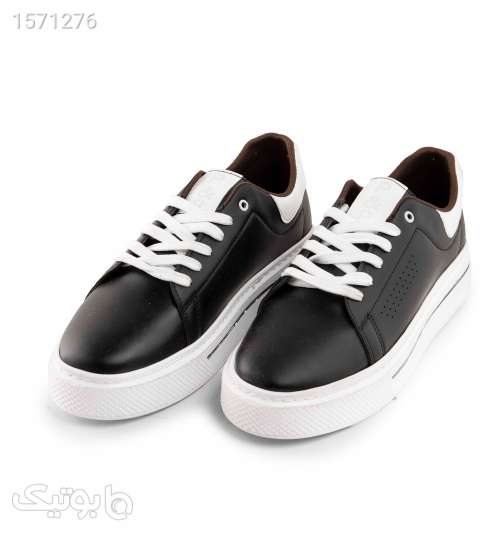 کفش اسپرتPull  Bear مردانه مشکی بندیمدل 43447 مشکی 02 2024