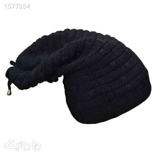 کلاه بافتنی زمستانه طرح حصیری مدل شیطونی - کلاه بافت و شال گردن و دستکش