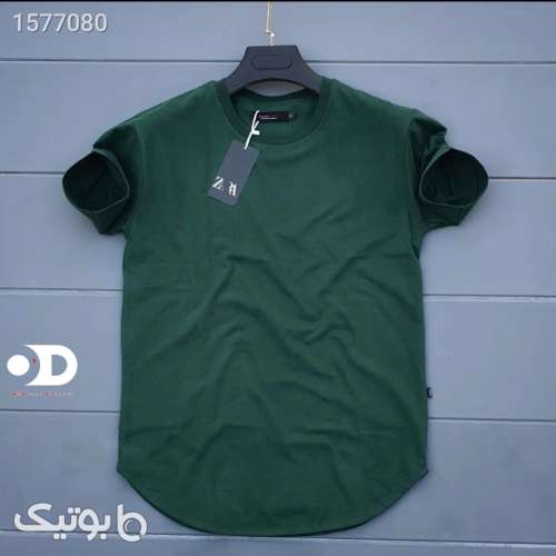 تی شرت مردانه ساده بیسیک رنگ سبز کله قازی سبز 03 2024