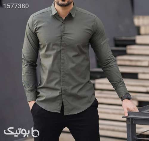 پیراهن جدید سبز زیتونی کد P8765 سبز 03 2024