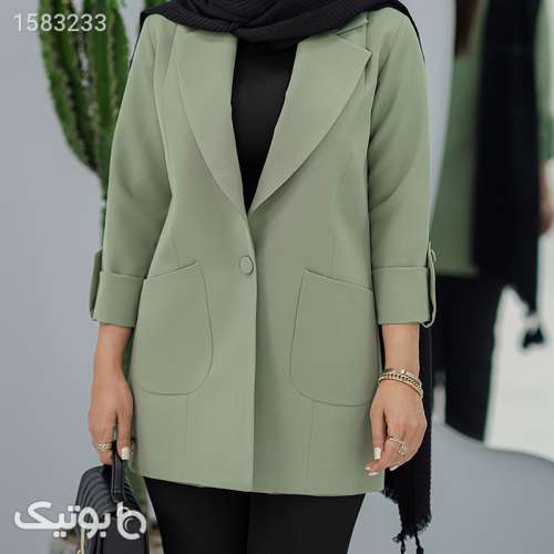 مانتو کتی زنانه السانا مدل بنیتا کد 158019 سبز 03 2024