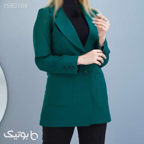 مانتو کتی زنانه السانا مدل بنیتا کد 158021 سبز 03 2024