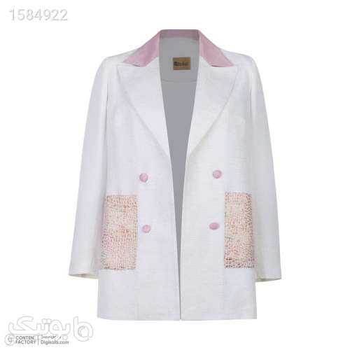 مانتو کتی زنانه نغمه مدل 04 نقره ای 03 2024