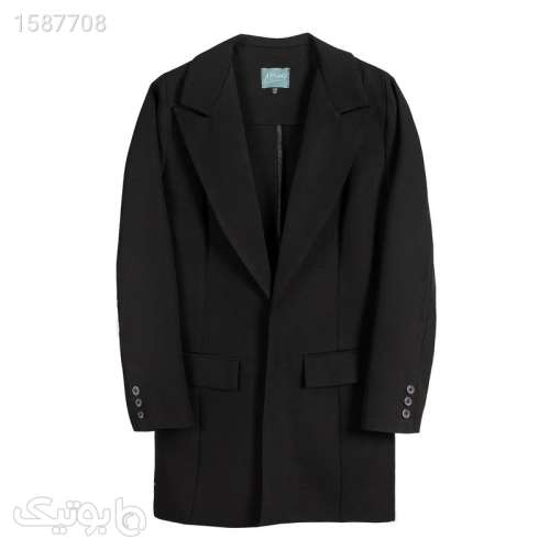 مانتو کتی زنانه مدل MDSSCF8528 مشکی 03 2024