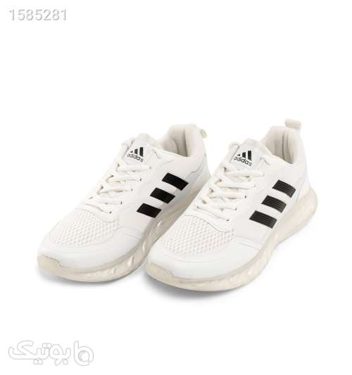 کفش اسپرت Adidasمردانه سفید بندی مدل 44002 سفید 03 2024