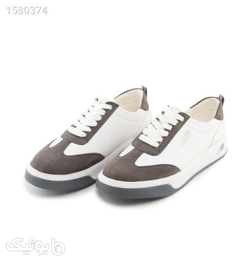 کفش روزمره مردانه New Balance چرم مصنوعی سفید مدل 44537 سفید 03 2024