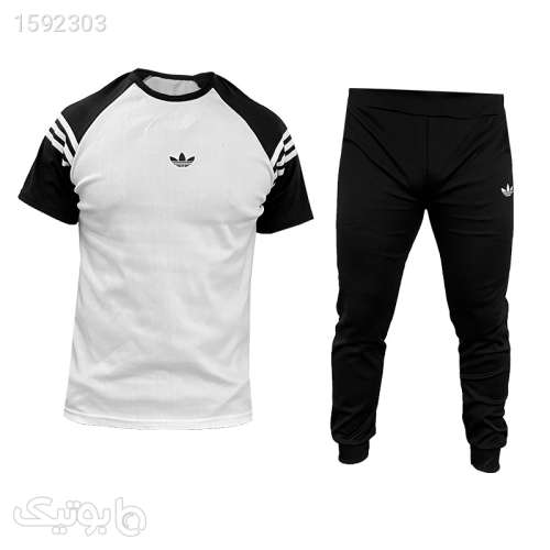 ست تیشرت شلوار Adidas مردانه مدل Unik مشکی 03 2024