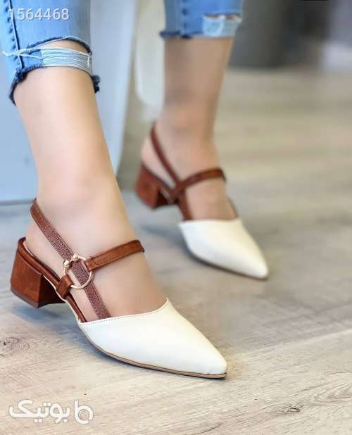 کفش زنانه مجلسی پاشنه کوتاه مشکی 02 2024