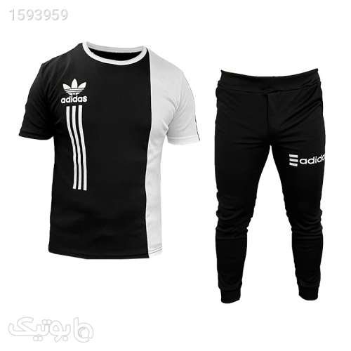 ست تیشرت شلوار Adidas مردانه مدل Mateo مشکی 03 2024