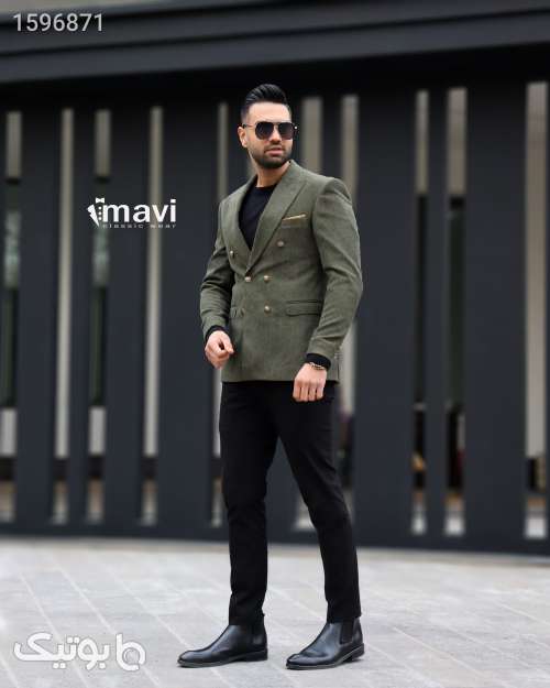 کت تک مردانه  سبز 03 2024