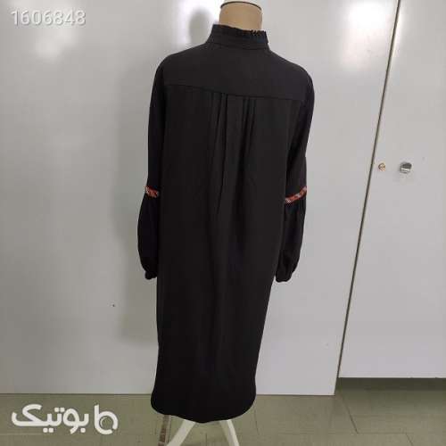مانتو پری زاد کد B641 مشکی 03 2024