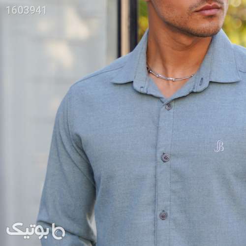 پیراهن آستین بلند مردانه مدل پشمی کد 1139058 فیروزه ای 03 2024