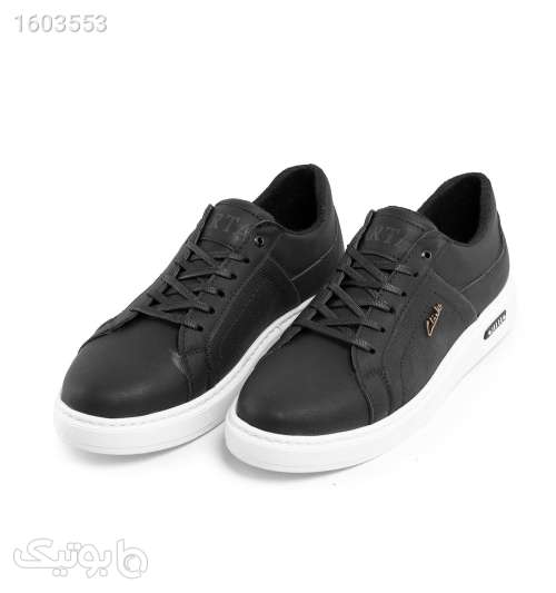 کفش روزمره مردانه Clarks چرم مصنوعی مشکی مدل 43855 مشکی 03 2024