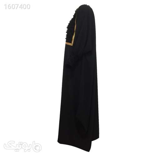 مانتو زنانه مدل عبایی نوارطلایی کد tm2725 رنگ مشکی مشکی 03 2024
