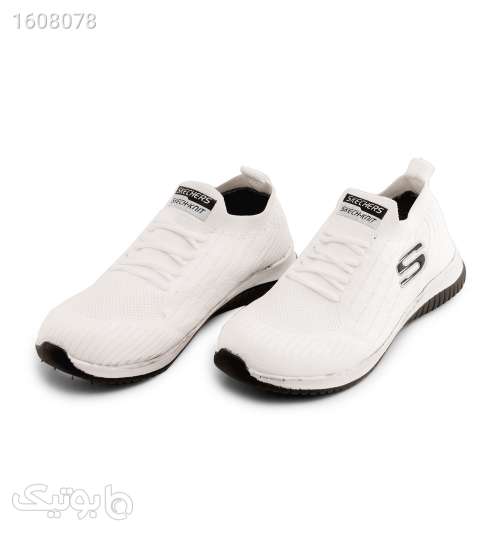 کفش اسپرت Skechers زنانه سفید بندی مدل 45559 سفید 03 2024