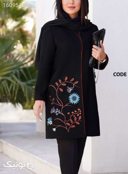 مانتو عید مشکی 03 2025