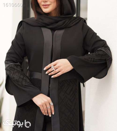 مانتو عیدانه  مشکی 03 2025