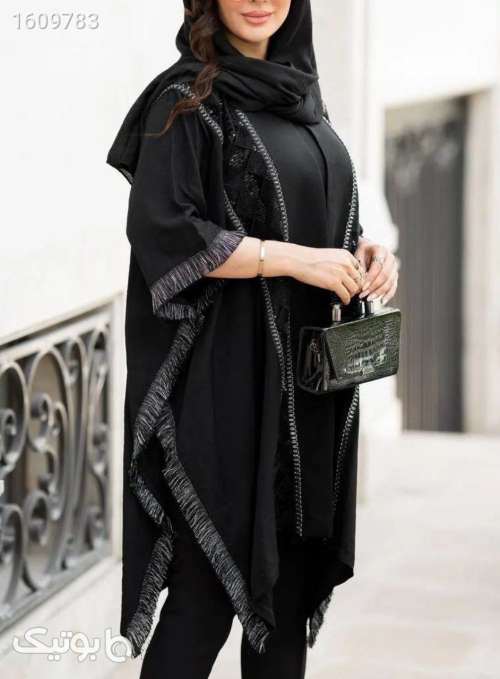 مانتو پانچ نوروزی مشکی 03 2025