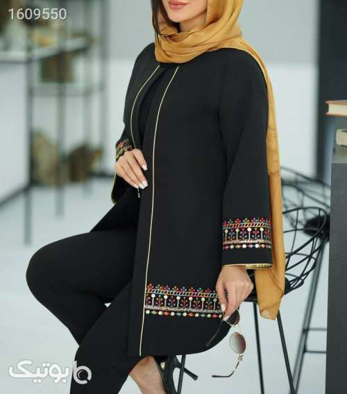 مانتو کتی عید مشکی 03 2025